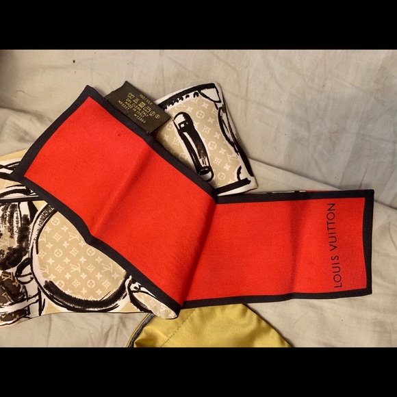 ❌GONE❌ Louis Vuitton red black white bandeau - Picture 2 of 4
